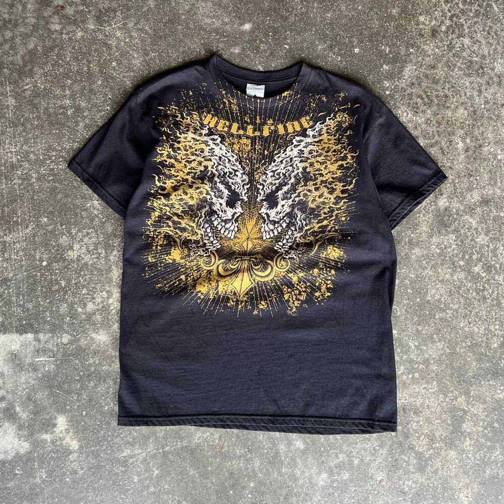 Vintage black affliction style t-shirt